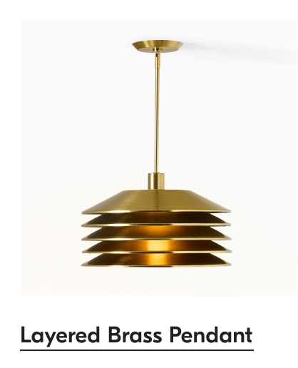 Layered Brass Pendant